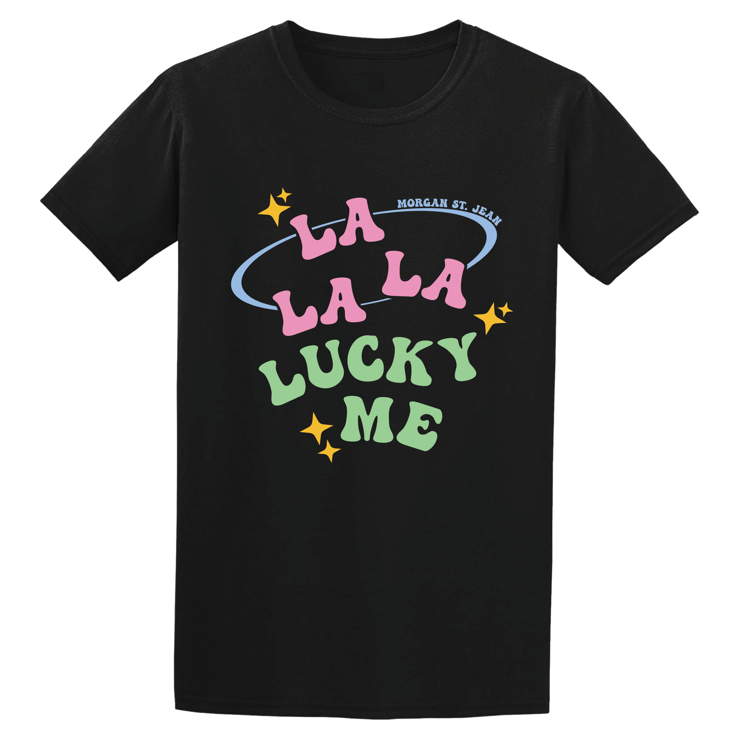 Lucky Me Black T-Shirt