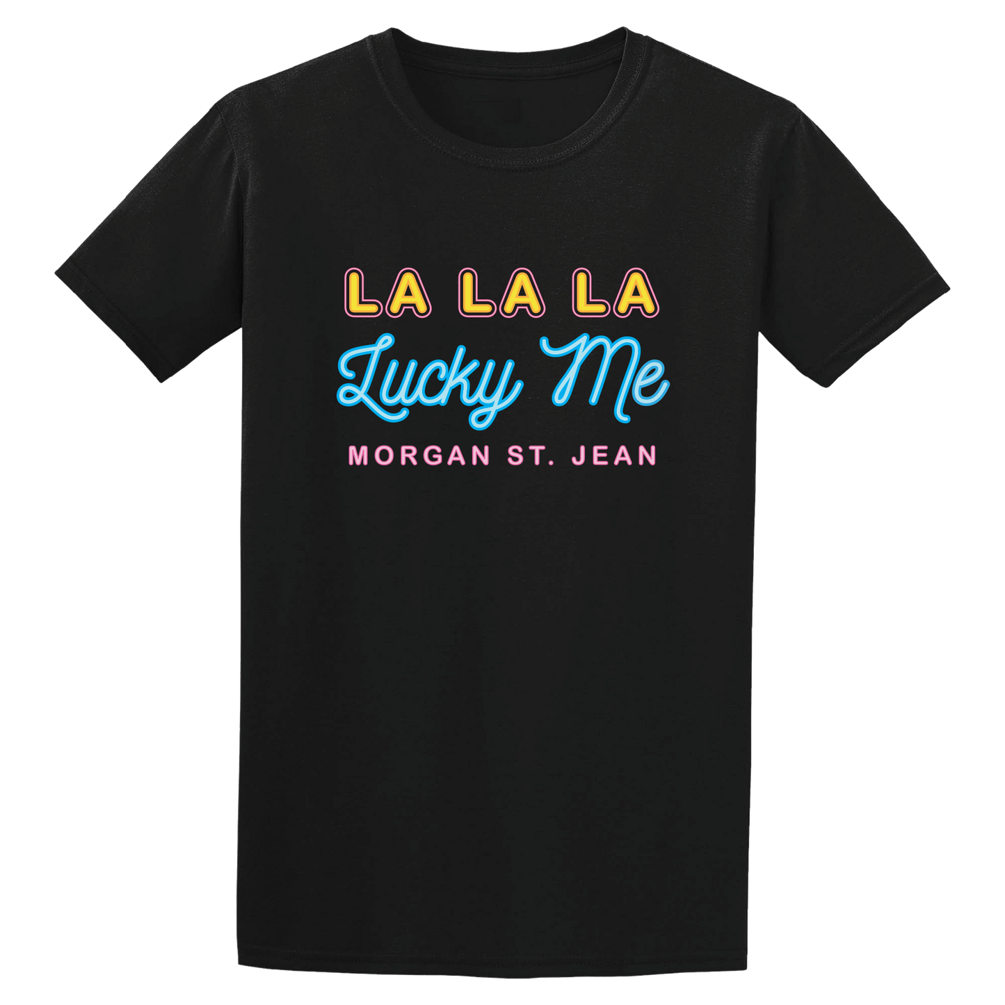 Neon Lights Black T-Shirt